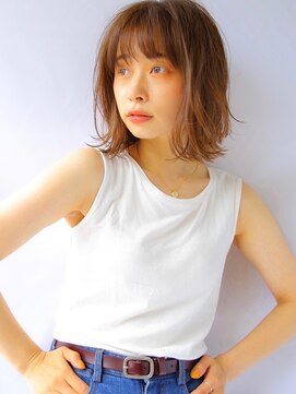 ソヨン 南草津店(SOYON) 外ハネボブ くびれヘア マロンベージュ