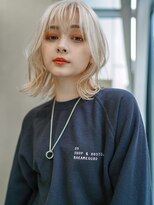 ギークス(GEEKS)&nbsp;【GEEKS渋谷】ホワイトブリーチ/イメチェン/透明感/小顔ウルフ