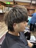【部分縮毛矯正】＋メンズカット￥11000 <理容室>縮毛矯正/メンズ縮毛矯正