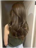 レイヤーカット 透明感カラー