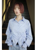 シーム(SEAM) 顔周りレイヤーbob*ワインレッド