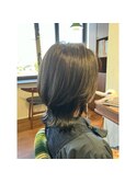 20×30×40代×似合わせカット×外ハネレイヤー×ヘアマニキュア