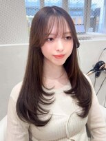 ノエシキカ(noe sikika)&nbsp;ホワイトグレージュ/デジタルパーマ/チェリーブラウン/栄a28