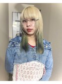 グラデーションカラー/ハイトーン×イエローグリーン/レイヤー