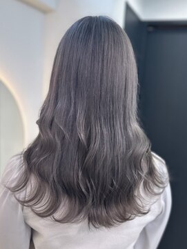 ラピス 福岡天神店(Lapis) グレー/チェリーブラウンホワイトグレージュミニウルフ