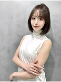 ショート ボブ インナーカラー 韓国風5611