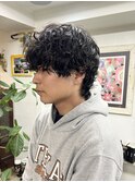 ウルフパーマ/くるくるパーマ/ショートパーマ/メンズパーマ