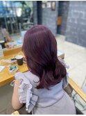 くびれヘア/アプリコットオレンジ/夏のヘアアレンジ/佐倉
