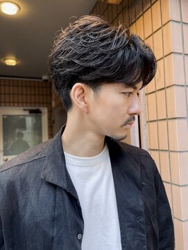 マイロ(mailo) 大人センターパート+フェザーパーマ