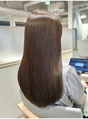 艶とまとまり。髪質改善オリーブベージュ/ロングヘア/京都河原町
