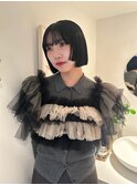 ぱつっとボブ