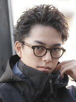 フィフス(fifth) スパイキーショートかきあげツイストスパイラルパーマ短髪30代