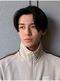 センターパートマッシュ × ナチュラル束感
