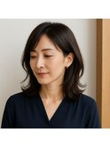 大人ミディアム　ナチュラルレイヤー　20代 30代 40代 50代 60代