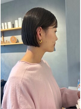 ペレ(pele) ミニボブコンパクトボブイメチェンイルミナカラー着物ヘア