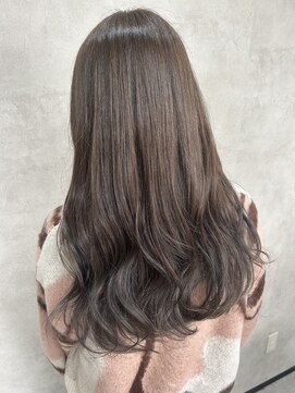 ルノン(LUNON) 黒髪クラゲヘアーオリーブグレー小顔ココアベージュ