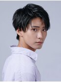 爽やかメンズ☆無造作ツーブロックマッシュナチュラル黒髪