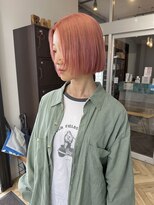 グローバルヘアー バランス(global hair BALANCE)&nbsp;10代20代/ミニボブ/サーモンピンク