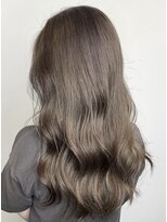 アンジュール(UNJOUR.) 髪質改善カラーシアーベージュ◎透明感ミルクティーくびれロング