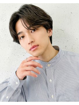 クレオ 片江店(CREO) メンズ◎韓国風リバースセンターパート×ニュアンスパーマ