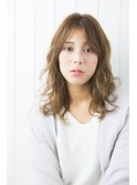 【GRID】大人のナチュラル無造作ウェーブ☆センターパート