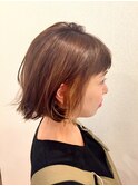 【anemos】アクセントカラー×切りっぱなしボブ
