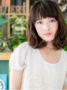 カバーヘア ブリス 川口(COVER HAIR bliss) 【上品&カジュアル☆斜めバングミディ】