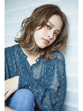 ラレイ(Lalei) 【Lalei】大人かわいいセンターパートふわミディ 表参道