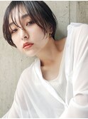 【SiSTA】シースルーバング×黒髪ショート