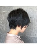 お客様スナップ  前下がりショート/フェザーバング