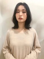 シェノン 西梅田(CHAINON)&nbsp;レイヤーカット/アッシュカラー/黒髪/暗髪/レイヤーロング