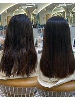 ロンド ストラーダ 心斎橋(Lond strada) シルキーベージュ×グレージュカラー【髪質改善/縮毛矯正】