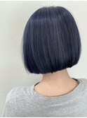 ネイビー×ボブ