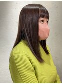 扱いやすい、まとまるセミロング