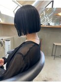 地下風ストレートボブ×ダークアッシュ