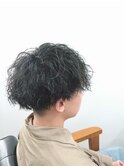 波巻きパーマ