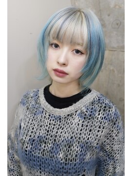 ブレンバイドット 町田(BLEN by dot.) ホワイト×ブルーmixデザインカラー