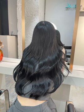 ブレンド 渋谷(BLend) マチルダボブ前髪ハイライトグレージュ