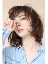 ナタン 自由が丘(NATHAN)&nbsp;耳かけボブ くすみベージュ オリーブベージュ ウルフマッシュ