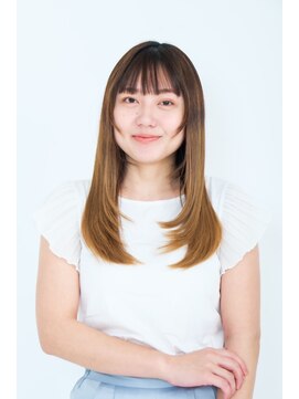 ヘアサロン ナノ(hair salon nano) ストレートでも顔まわりレイヤーで柔らかさUP♪