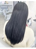 髪質改善カラー×髪質改善トリートメント×寒色×ブルーブラック