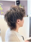 メンズパーマ マレットヘア