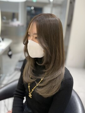 ロンドウル 熊本(Lond ulu) 韓国ヘア/ブリーチなし/顔周りカット/レイヤーカット/