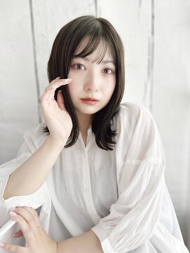 ナル 宇都宮(nalu) ダークカラーの外ハネスタイル