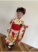 アンティーイク七五三着付け日本髪【立川/浴衣/恋ヶ窪/立川】