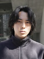 フィフス 大分(fifth) 大分メンズナチュラルセンターパートウルフ緩めニュアンスパーマ