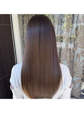 スムース(Smooth) マロンベージュカラー×髪質改善ストレート