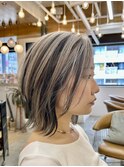 ★夏な大人気のコントラストデザインカラー!ホワイトベージュ