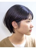 マッシュショート#黒髪#耳掛けショート#くびれショート#ボブ