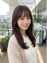 ランド(RaND)&nbsp;小顔ミディアムレイヤー/ハッシュカット/ココアグレージュ/横浜